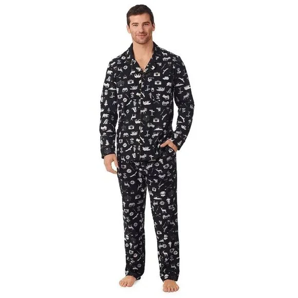 Cuddl Duds Pajama Set Novelty Print Long Sleeve Sleepwear, Size S, NWT - Picture 1 of 4